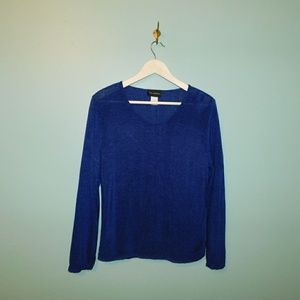 Desert blue knit long sleeve